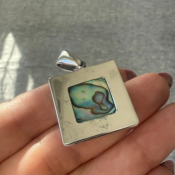 Abalone sterling silver pendant - Picture 4 of 4